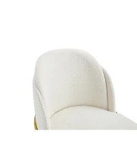 Modern Dining Chairs Set of 2, White and Brown, Comfort and Style