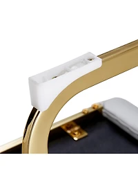 Streamdale Furniture Modern Gray Pu Leather Dining Chairs (Set of 2)