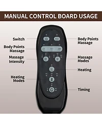 Streamdale Furniture Chenille Power Lift Recliner Massage & Heat Usb Cup Holders