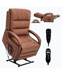 Streamdale Furniture Power Leatheraire Lift Recliner w/ Heat & Massage