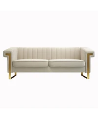 Streamdale Furniture Streamdale Luxurious Velvet Sofa with Modern Accents