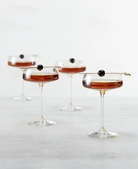 Zwiesel Glas Sensa Coupe Crystal Cocktail Glasses, Set of 4