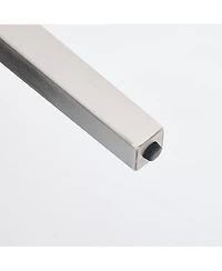 Streamdale Furniture + Loveseat Bench + Velvet + Tufted, Wing Back, Silver Legs + Dining