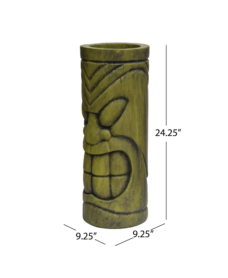 Streamdale Furniture Antique Green Face Pot Planter