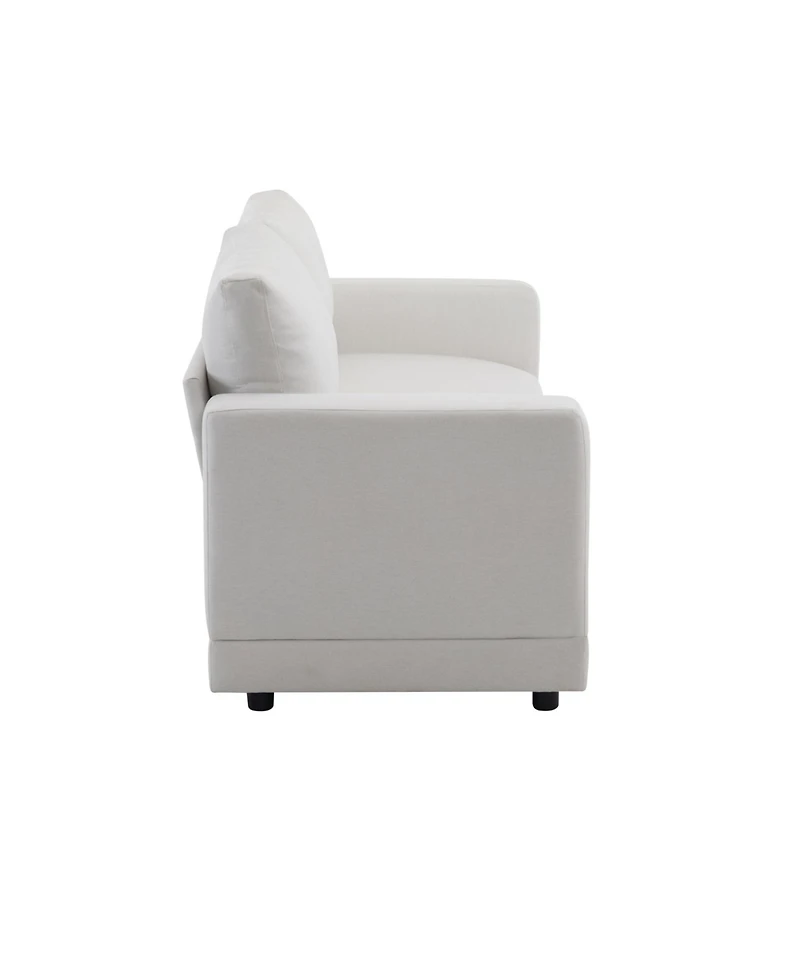 Streamdale Furniture 81" Modern Sofa - Deep Cushions & Wooden Legs