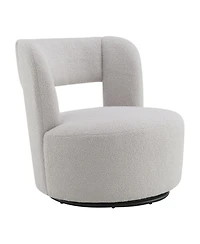 Streamdale Furniture Teddy Fabric Swivel Accent Chair for Living Room Bedroom