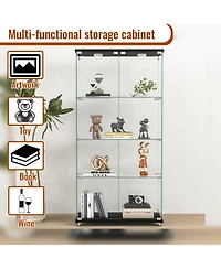 Streamdale Furniture Led Glass Display Cabinet