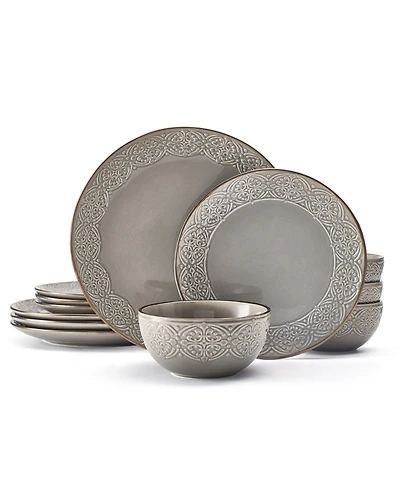 Pfaltzgraff Emma 12-Pc Dinnerware Set, Service for 4