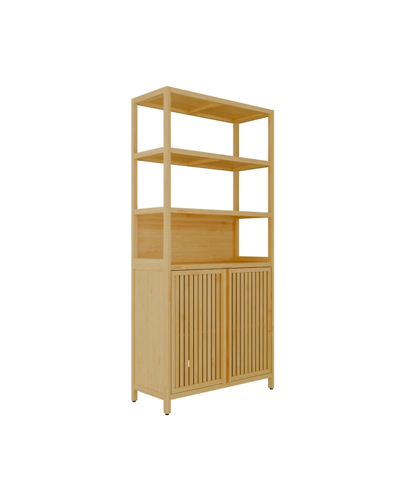 Streamdale Furniture 38-inch tall double-door high-capacity multi-scene use storage rack