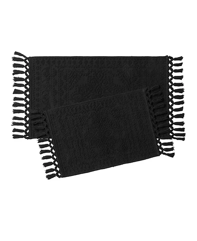French Connection Nellore Fringe Cotton 2-Pc. Bath Rug Set