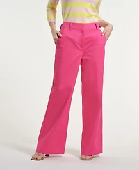 Isaac Mizrahi Women's High-Rise Trousers