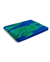 Lacoste Frame Crocodile Print Cotton Beach Towel, 36" x 72"