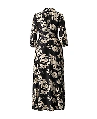 Ivonne Women's Shirt Maxi Dress