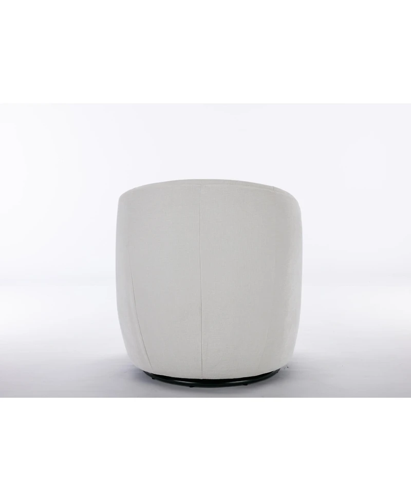 Streamdale Furniture Swanky Swivel Armchair Plush Chenille, Foam Comfort, Black Base