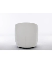 Streamdale Furniture Swanky Swivel Armchair Plush Chenille, Foam Comfort, Black Base