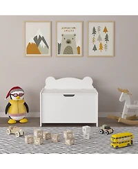 Streamdale Furniture Kids Wooden Toy Box - White