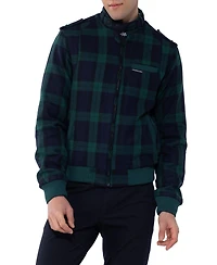 Members Only Men's Wool Iconic Racer Jacket