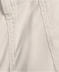 Lands' End Women's Corduroy High Rise Wide Leg Top Stitch Trousers