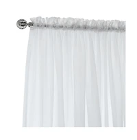 Habitat Rhapsody Voile Sheer Sheer Texture and Supple Drapeability Rod Pocket Light Filtering Curtain Panel 54" x 84" White