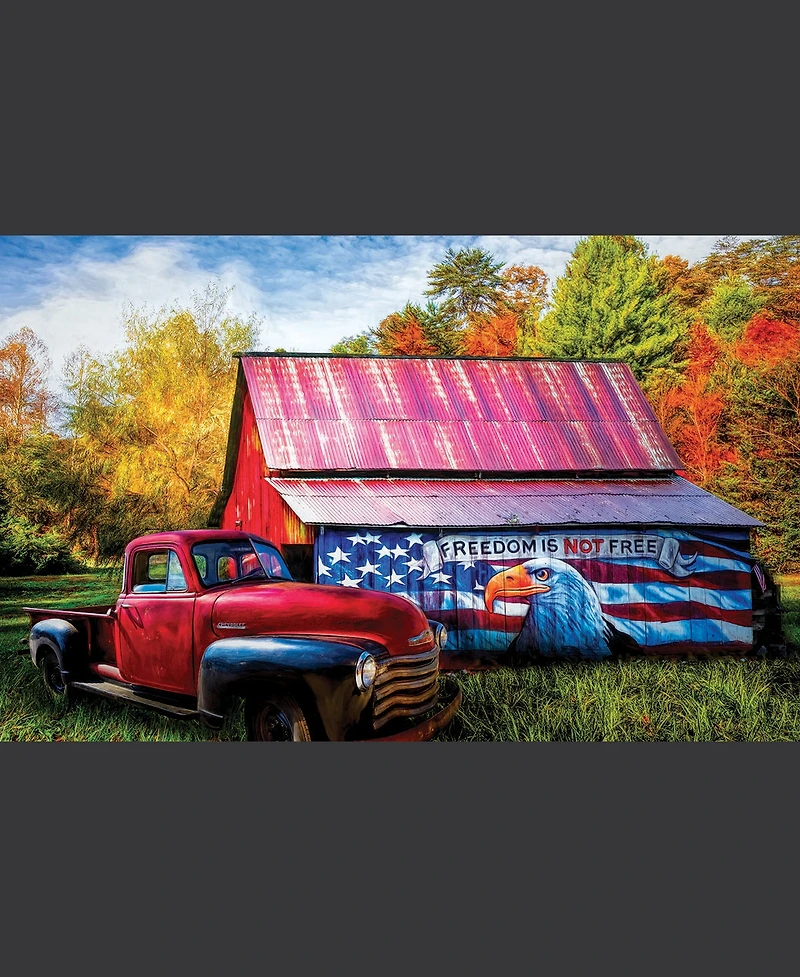 SunsOut Freedom Isn't Free 550 piece Jigsaw Puzzle for Adults Fourth of July