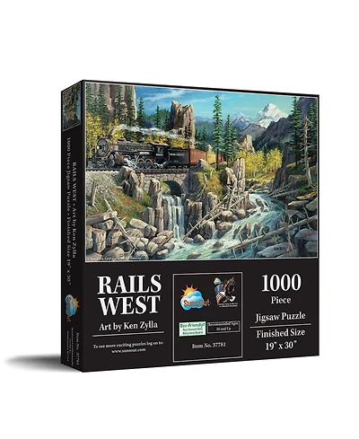 SunsOut Rails West 1000 piece Jigsaw Puzzle for Adults