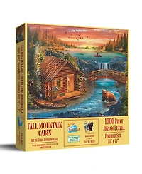 SunsOut Fall Mountain Cabin 1000 piece Jigsaw Puzzle for Adults