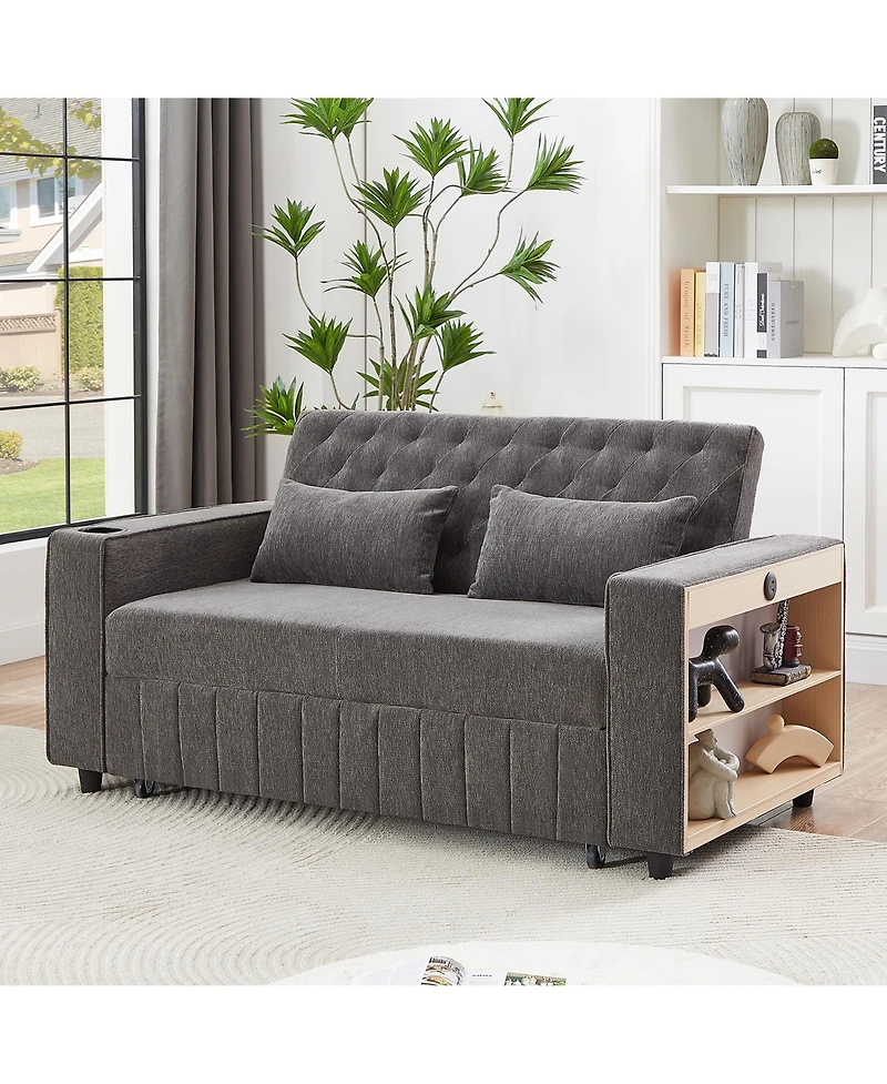 Streamdale Furniture 61.4" Pull-Out Sofa Bed Convertible Couch