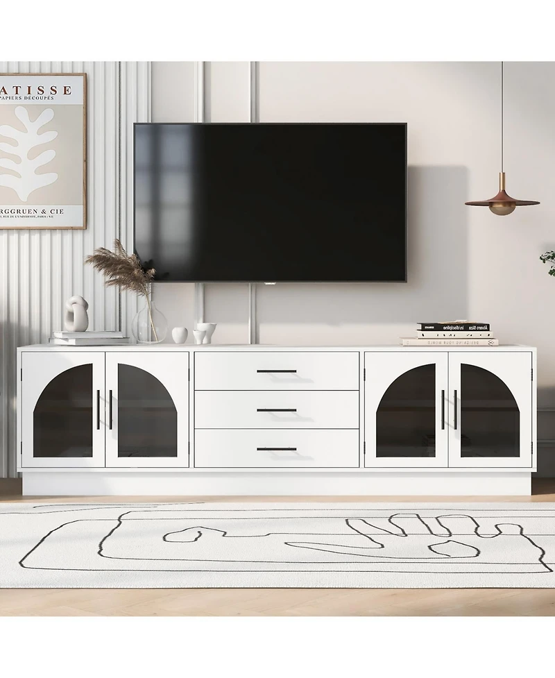 Streamdale Furniture 68.9" Modern Tv Stand for 75" TVs, Media Console Cabinet