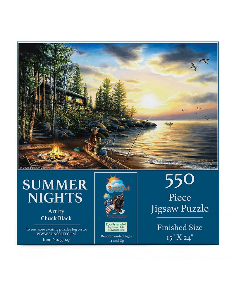 SunsOut Summer Nights 550 piece Jigsaw Puzzle for Adults