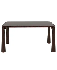 Streamdale Furniture | 7-Piece | Wood & Upholstered | Espresso Finish | Dining Set (Table & 6 Chairs)