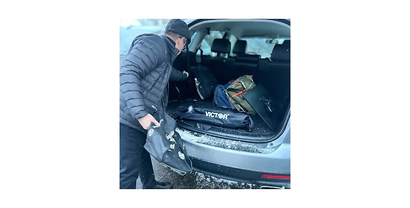 Victor High Rise Mobile Tripod Standing Desk