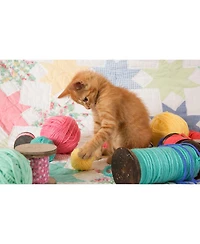 SunsOut Kitty Plays Ball 300 piece Jigsaw Puzzle for Adults