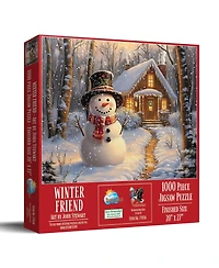 SunsOut Winter Friend 1000 piece Jigsaw Puzzle for Adults Christmas