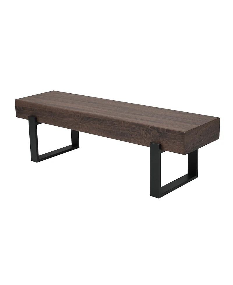 Streamdale Furniture 59" Farmhouse Dining Bench, Kitchen, Entryway, Shoe Bench