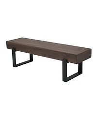 Streamdale Furniture 59" Farmhouse Dining Bench, Kitchen, Entryway, Shoe Bench
