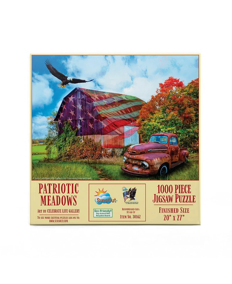 Patriotic Meadows 1000 piece Jigsaw Puzzle for Adults Fourth of July