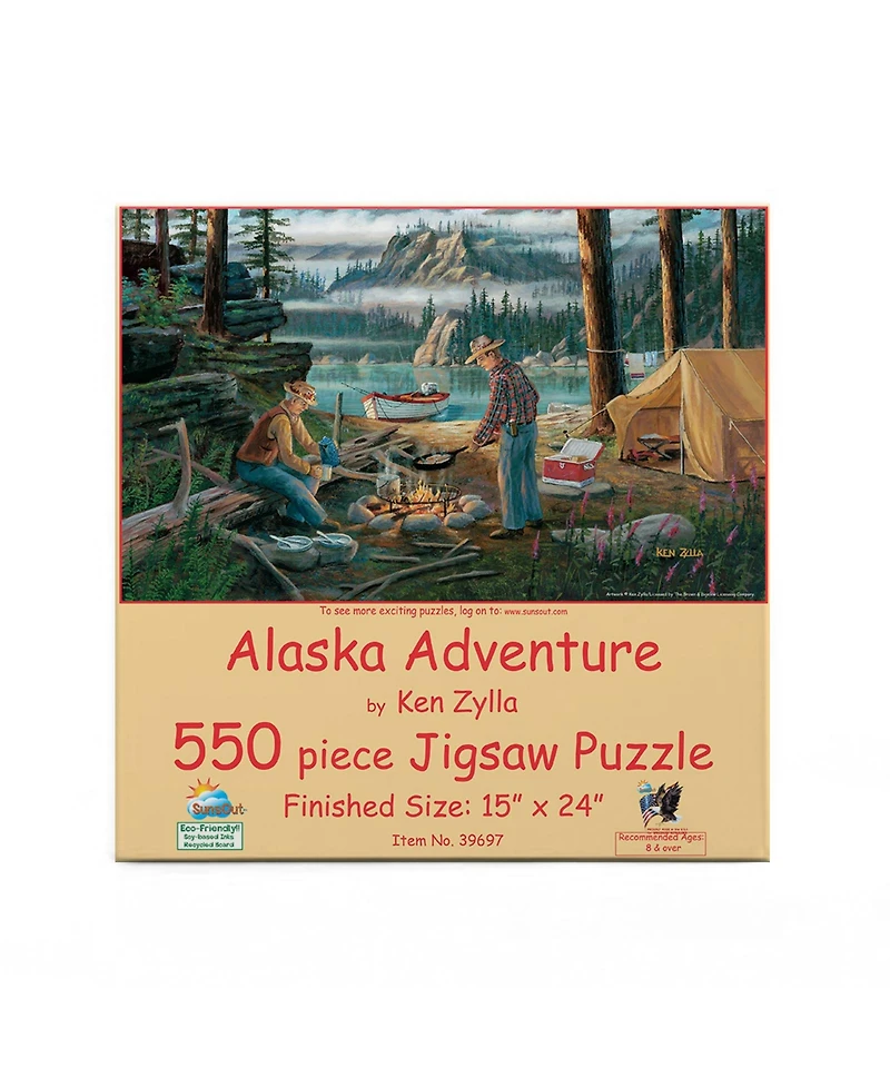 SunsOut Alaska Adventure 550 piece Jigsaw Puzzle for Adults