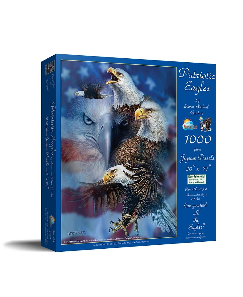 Patriotic Eagles 1000 piece Jigsaw Puzzle for Adults