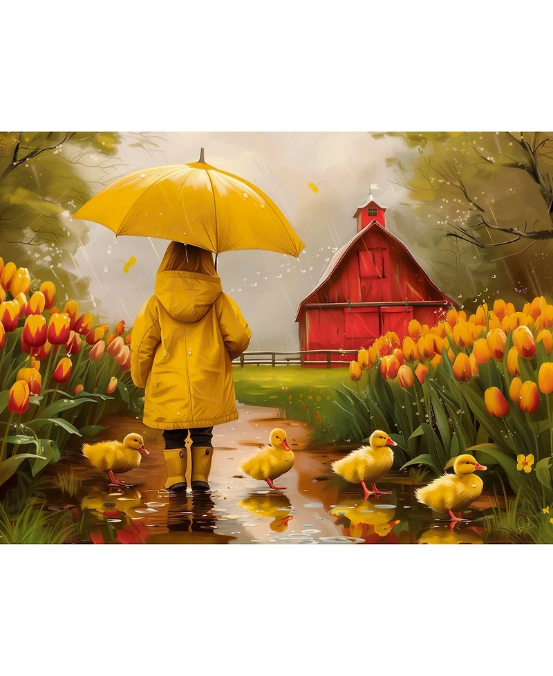 SunsOut Rainy Day Walk 1000 piece Jigsaw Puzzle for Adults