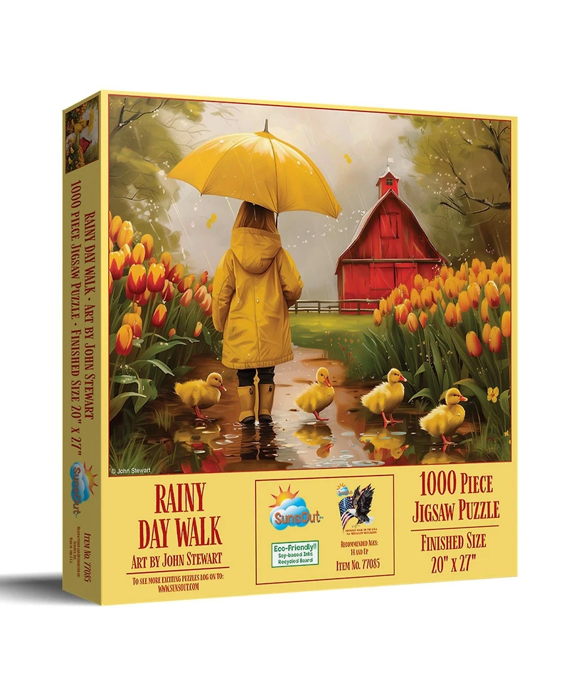 SunsOut Rainy Day Walk 1000 piece Jigsaw Puzzle for Adults