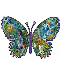 SunsOut Rainforest Butterfly 1000 piece Jigsaw Puzzle for Adults Special Shape