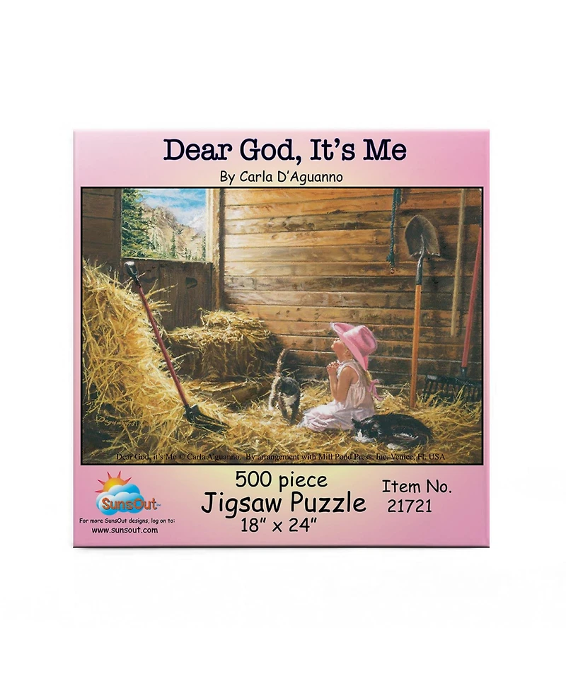 SunsOut Dear God It's Me 500 piece Jigsaw Puzzle for Adults