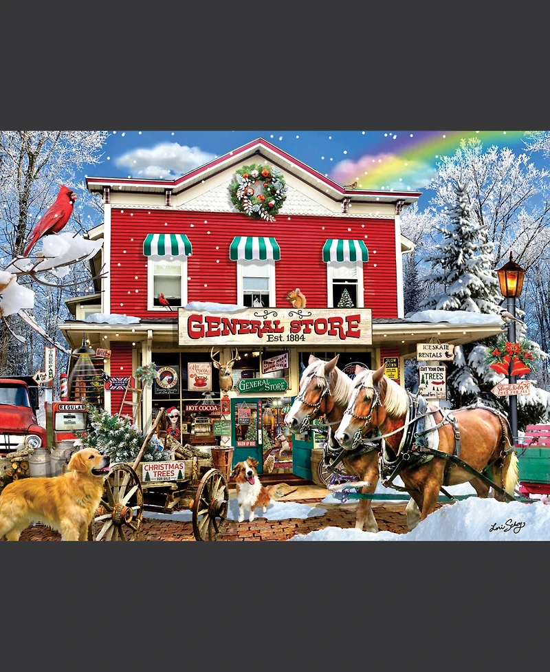 SunsOut Old General Store Winter 1000 piece Jigsaw Puzzle for Adults