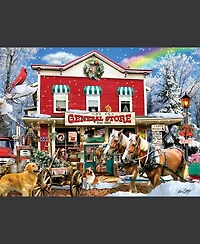 SunsOut Old General Store Winter 1000 piece Jigsaw Puzzle for Adults