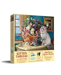 SunsOut Kitten Tableau 500 piece Jigsaw Puzzle for Adults
