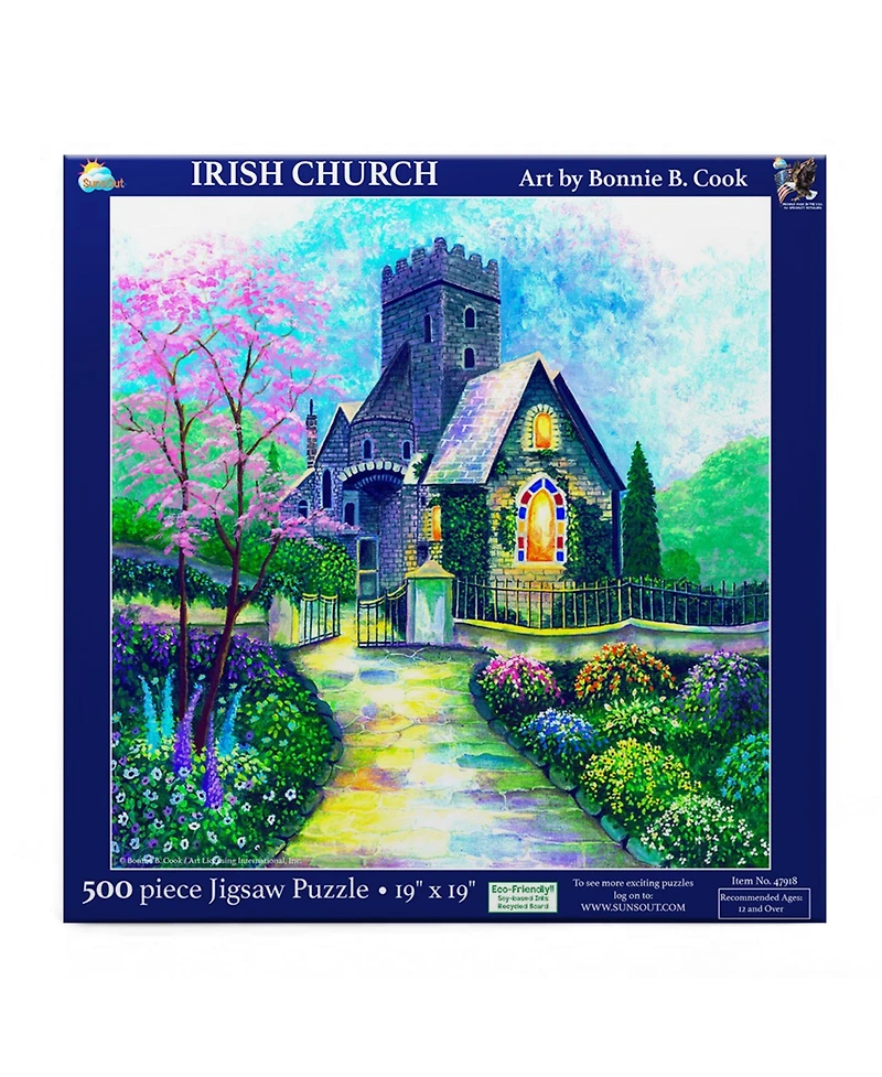 SunsOut Irish Church 500 piece Jigsaw Puzzle for Adults