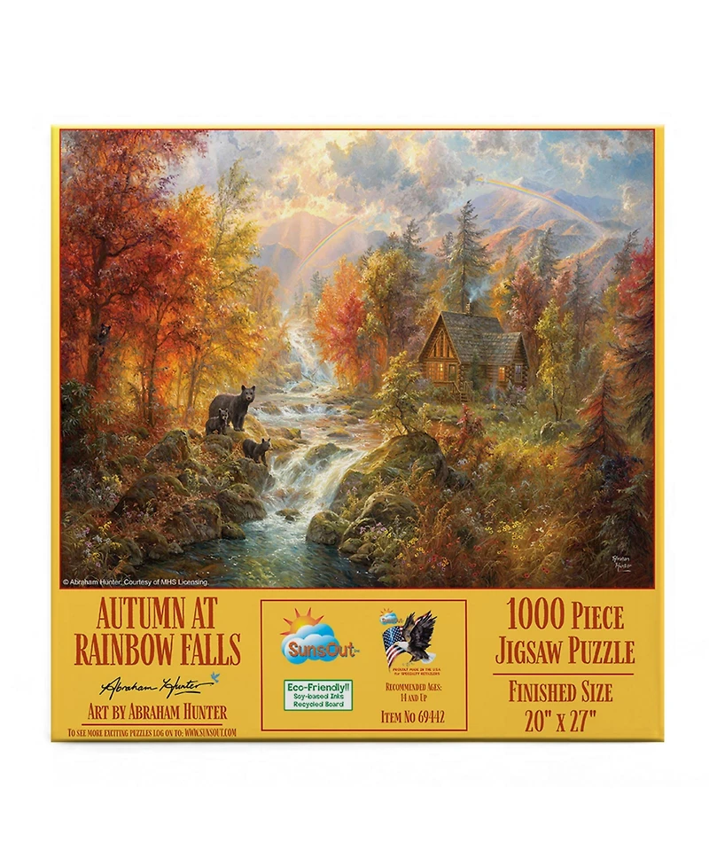 SunsOut Autumn at Rainbow Falls 1000 piece Jigsaw Puzzle for Adults