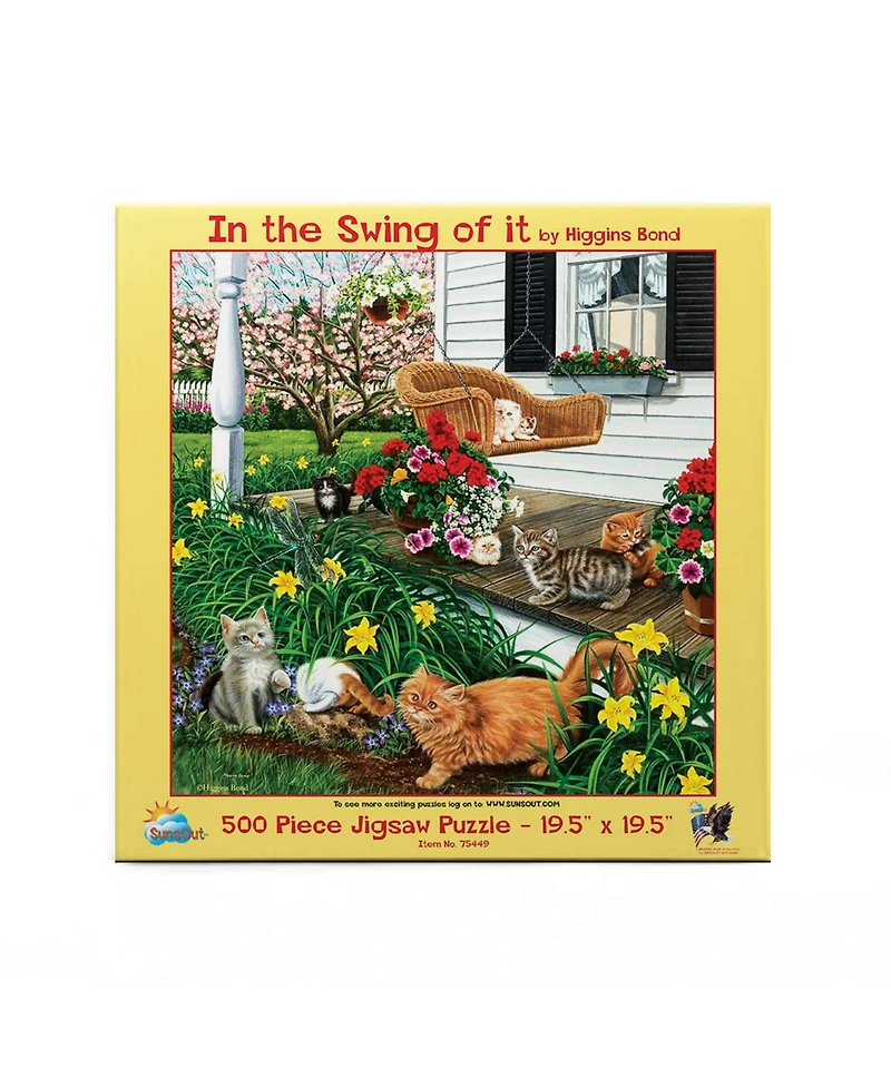 SunsOut In the Swing of It 500 piece Jigsaw Puzzle for Adults