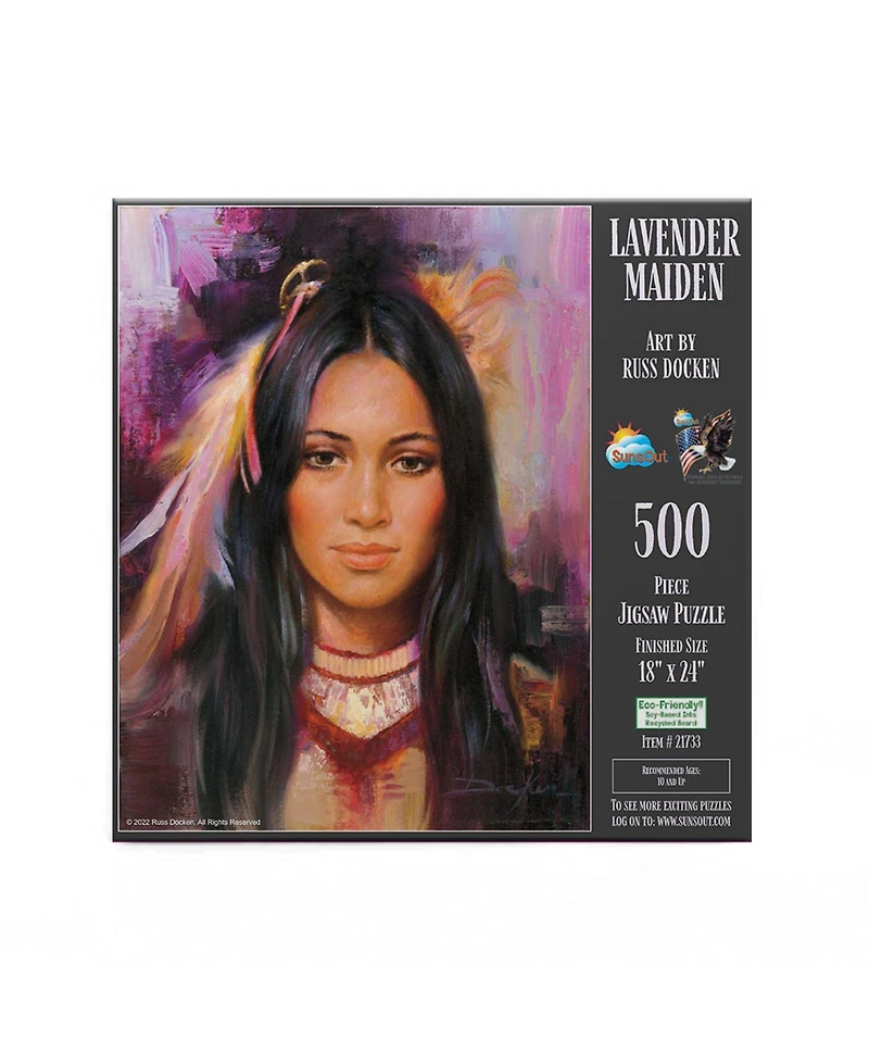 SunsOut Lavender Maiden 500 piece Jigsaw Puzzle for Adults