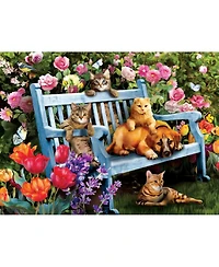 SunsOut Hanging Out in the Garden 300 piece Jigsaw Puzzle for Adults